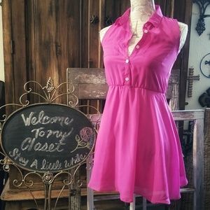 SOLD- Hot Pink Dress